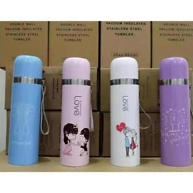 Bình Giữ Nhiệt Nóng Lạnh Inox 500ml Mug Mouse – Đồ dùng uống nước đi phượt tiện dụng