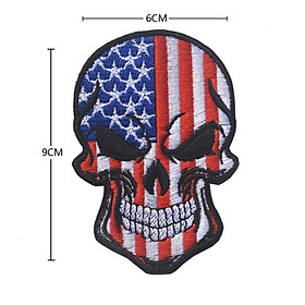 Patch vải đầu lâu_quốc kỳ các nước dán quần áo_ba lô