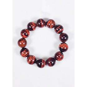 Vòng tay phong thủy đá mắt hổ nâu đỏ mệnh hỏa , thổ - Ngọc Quý Gemstones
