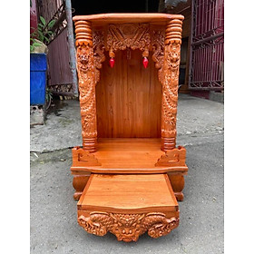 Bàn thờ thần tài ông địa cột rồng 42 x 68cm