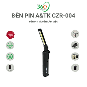 Mua Đèn Pin Siêu Sáng A&TK CZR-004  Với 2 Chức Năng Đèn Pin Và Đèn Làm Việc