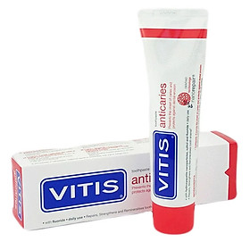 Kem đánh răng Vitis Anticaries ngừa sâu răng và mòn răng, tuýp 100ml