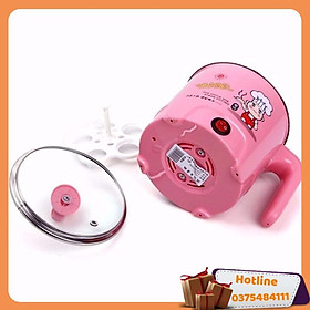 Mua Ca Nấu Mỳ  Nấu Lẫu Mini Loại 1.6L ( Kèm Vỉ Hấp Trứng ) - Tặng Khăn Lau Bếp Tiện Dụng - Hàng Loại 1