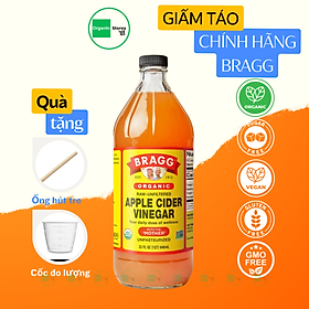 Dấm táo BRAGG Hữu cơ Nhập khẩu USA chai 946ml