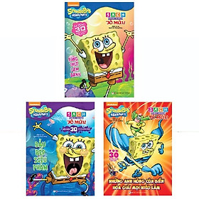 Bộ Sách Thực Hành Tô Màu Spongebob: Công Thức Làm Bánh + Đầu Bếp Siêu Phàm + Những Anh Hùng Của Biển Hóa Giải Mọi Hiểu Lầm - Tô Anh Hà