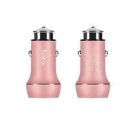 Tẩu, Cục Sạc Trên Xe Ô Tô  Hoco Z7 + Tặng kèm 01 Cáp Sạc RC-0134M-Micro - Hàng Chính Hãng
