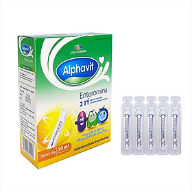 Alphavit men Enteromina giúp bé hấp thu và tiêu hóa tốt - bé ăn ngon chống táo bón tiêu chảy Hộp 20 ống