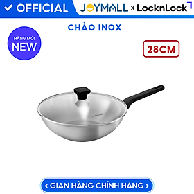 Nồi Chảo Inox LocknLock Daily STS PPW Thép Không Gỉ 304, Kèm Nắp Kính, Hàng Chính Hãng - JoyMall