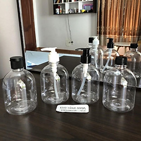 Mua Chai pet nâu 500ml vòi nhấn nhỏ giọt/ xịt sương - chai 500ml màu nâu Nắp bật nhỏ giọt/ bóp xịt sương- Chai Nắp Đen vặn