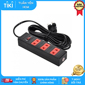 Ổ cắm Điện Quang ECO ĐQ ESK 2BR 32 ECO (3 lỗ 2 chấu, dây dài 2m màu đen đỏ)