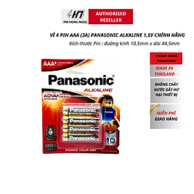 Mua Pin AAA Panasonic Ankaline LEO Vua Năng Lượng Vỉ 4 Viên - Hàng Chính Hãng