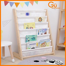Mua Kệ đựng sách  kệ sách gỗ cho bé  giá sách 7 tầng bằng vải kèm khung gỗ cao cấp