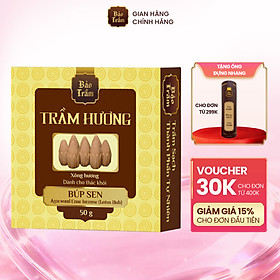 Nụ Trầm Búp Sen Thác Khói – Hộp Vàng 50g | Bảo Trầm – Hương Trầm Dịu Nhẹ, Tự Nhiên