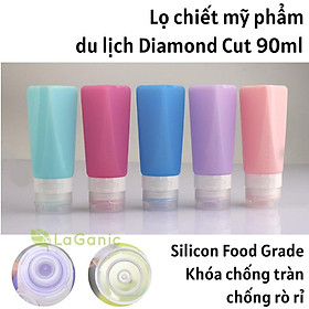 Lọ chiết mỹ phẩm dầu gội du lịch Silicon 90ml