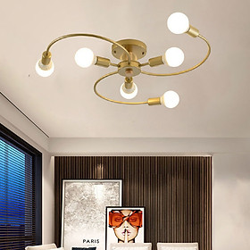 Mua Đèn trần SEVER phong cách hiện đại  sang trọng loại 6 bóng - kèm bóng LED chuyên dụng - (92).