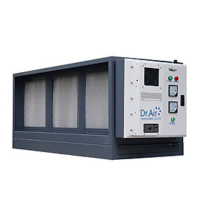 Máy xử lý khí thải nhà bếp, hút lọc khói , lọc dầu mỡ trong khí thải công nghệ lọc tĩnh điện Dr.Air KT12000 - Hàng Chính Hãng