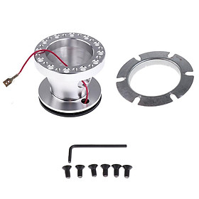 Car Steering Wheel Quick Release 6-Hole Hub Adapter Kit for