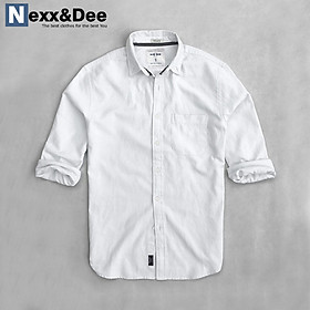 Áo sơ mi trắng nam tay dài vải oxford phù hợp công sở ND01