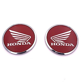 Bộ 2 miếng dán logo HONDA độc đáo 62mm 3D dùng trang trí