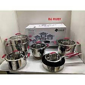 Mua Bộ Nồi Từ Cao Cấp Arber RUBY Đáy Liền 7 Món  Bộ Nồi Inox 304  Chảo Chống Dính Bếp Từ Dùng Bếp Điện Từ