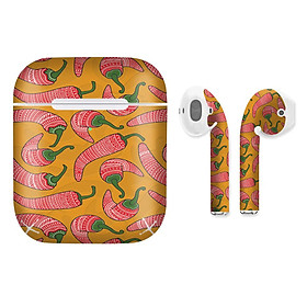 Mua Miếng dán skin chống bẩn cho tai nghe AirPods in hình thiết kế - atk301 (bản không dây 1 và 2)