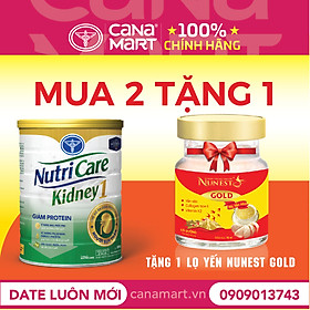 Sữa bột cho người suy thận Nutricare Kidney 1 giảm protein & giúp cân bằng điện giải, kiểm soát đường huyết (900g)