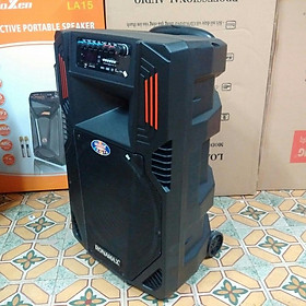 Mua Loa kéo vali RONAMAX- F15 BASS 4 TẤC hát karaoke âm thanh chuẩn hay (tặng 2 micro ko dây)