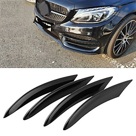 4 Pcs Car Front Fog Lamp Light Trim for Mercedes Benz C Class W205 C180 C200