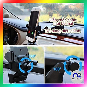 Mua Giá đỡ điện thoại trên ô tô xoay 360 độ chắc chắn an toàn