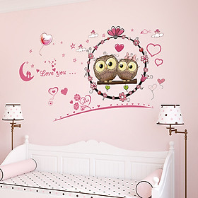Decal giấy dán tường love you XL7207