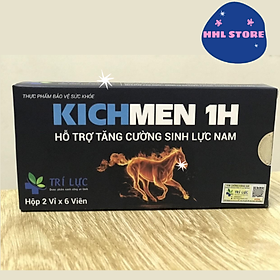 Mua Viên Uống Kichmen 1h (Hộp 2 Vỉ )  Hỗ Trợ Tăng Cường Sinh Lý Nam Tặng kèm Vòng tay Tỳ Hưu