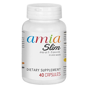 Thực Phẩm Chức Năng Viên Uống Giảm Cân Amia Slim (Hộp 40 Viên)