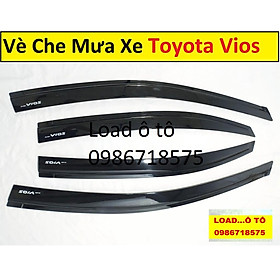 VÈ CHE MƯA Xe Toyota VIOS 2022-2014 Mẫu Vè ĐEN Cao Cấp