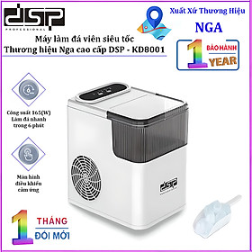 Mua HÀNG CHÍNH HÃNG - Máy làm đá viên siêu tốc  chỉ trong 6 phút. Thương hiệu Nga cao cấp DSP