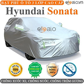 Bạt phủ xe ô tô Hyundai Sonata vải dù 3 lớp CAO CẤP BPXOT