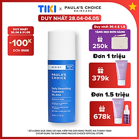 Kem tẩy da chết làm trắng sáng và đều màu da Paula’s Choice RESIST Daily Smoothing Treatment With 5% AHA 50 ml - 7660