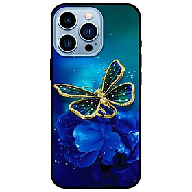 Ốp lưng dành cho Iphone 13 Mini - Iphone 13 - Iphone 13 Pro -  Iphone 13 Pro Max - Bướm Xanh