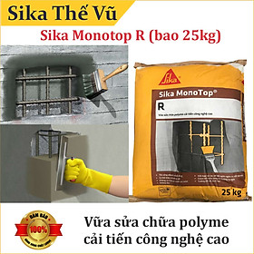 Mua Vữa polyme cải tiến  sửa chữa bê tông rỗ tổ ong - Sika Monotop R (bao 25kg)