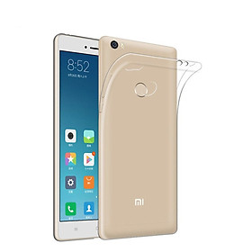 Ốp lưng dẻo silicone trong suốt dành cho Xiaomi Mi Max 2