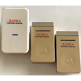 Mua Bộ 2 nút 1 chuông cửa không dây không dùng pin Zanka ZK718 ( Hàng chính Hãng )