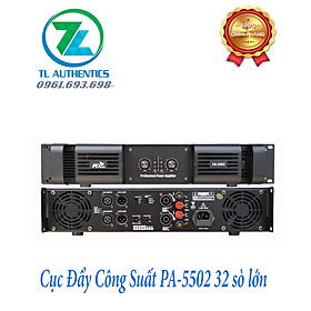 Cục đẩy công suất 2 kênh MD PA-5502 - 32 sò lớn  công suất 1600W đánh Full bass 40 hàng chính hãng CMAUDIO nhập khẩu 2024 tặng kèm jac kết nối