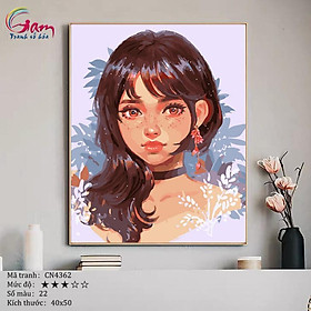Mua Tranh tô màu số hóa Cô gái hiện đại GAM CN4362