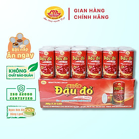 Cháo Đậu Đỏ Minh Trung 365g Không Chất Bảo Quản - 1 Thùng 24 Lon Cháo Đậu Đỏ 24