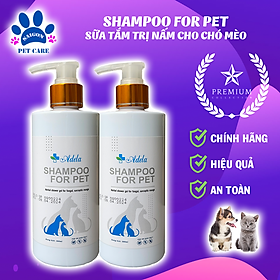 Sữa tắm Shampoo For Pet 300ml đặc trị nấm, viêm da cho chó mèo (mẫu mới 2024)