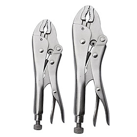 2Pcs Locking Pliers Vise Grip Plier Curved Jaw Pliers Lock Wrench Clamp Tool