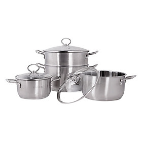 Bộ Nồi Inox 3 Đáy Sunhouse Sh893