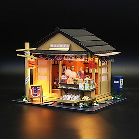 Mô hình nhà DIY Doll House Memory Of Autumn Grocery Store Kèm Mica Chống bụi và Dụng cụ lắp ráp