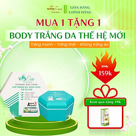 Kem Body SoOne Dưỡng Trắng Da Toàn Thân Thế Hệ Mới Hộp Màu Xanh Dương 150ml