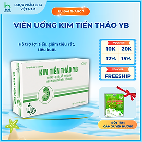 Viên Uống Kim Tiền Thảo YB Hỗ Trợ Lợi Tiểu, Giảm Tiểu Rắt, Tiểu Buốt - Hộp 30 viên
