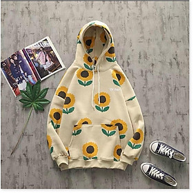 ÁO HODDIES HOẠ TIẾT HOA HƯỚNG DƯƠNG CÓ MŨ CỰC XINH ĐẸP DÀNH CHO CÁC BẠN TRẺ MẪU MỚI NHẤT HIỆN NAY LANA FASHION